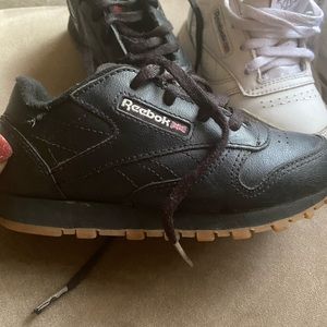 White and Black Toddler size 10 Reebok